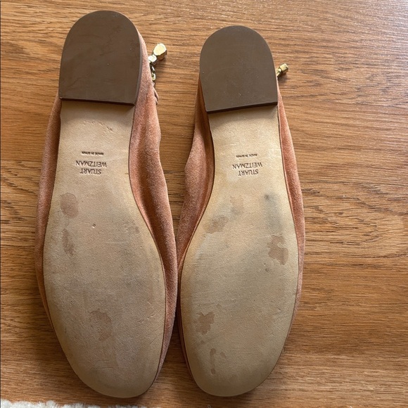 Stuart Weitzman Flat Women 8 M Ballet Rhinestone Dixie Elastic Work Party Core - Picture 3 of 6